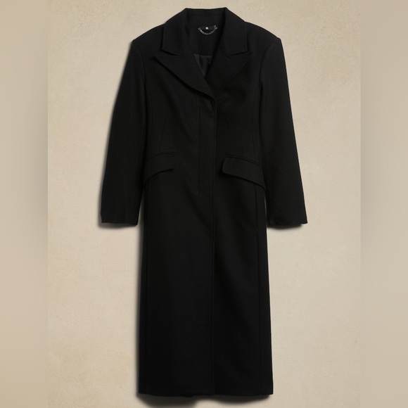 Banana Republic Black Women's Coat - Picture 5 of 11